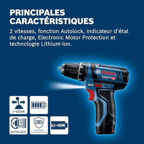 Bosch Professional 12V System perceuse-visseuse sans-fil GSR 12V-15 (sans batterie ni chargeur) - Image 9