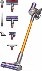 Dyson V8 Absolute Cordless Vacuum Cleaner, 115 AW, Up to 40 Min Battery Life, Anti-Tangle Motorbar Brush, Removes Pet Hair, Fluffy Head, Hand and Floor Vacuum