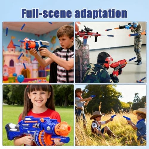 Balle Nerf, 200PCS Munition Nerf, Mousse Recharge De Fléchettes, 7.2cm MunitionNerf pour NerfN-Strike Elite Series Blasters Kid Toy Gun - Image 8
