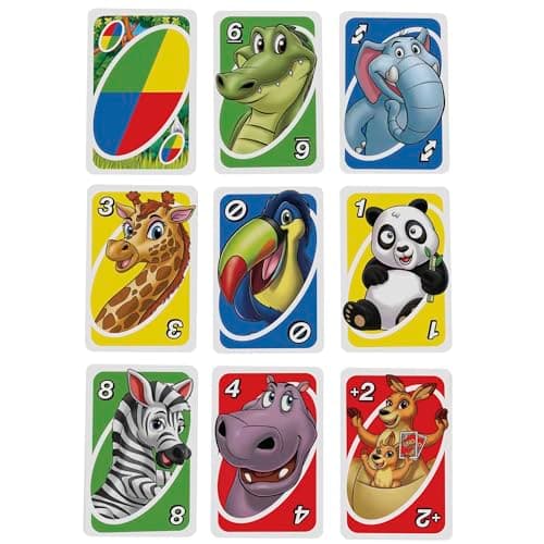 Mattel Games UNO Junior, Family Card Game for Children and Adults, Party Game for Family or Travel Games, 2-4 Players, Toy for 3 Years Old and Up Child, GKF04 - Image 7