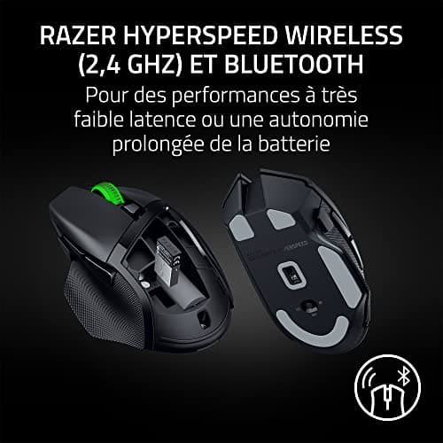 Razer Basilisk V3 X Hyperspeed Wireless Gaming Mouse (Ergonomic Iconic Shape with 9 Programmable Buttons, HyperSpeed Wireless, 5G Advanced Optical Sensor, 18K) Black - Image 5