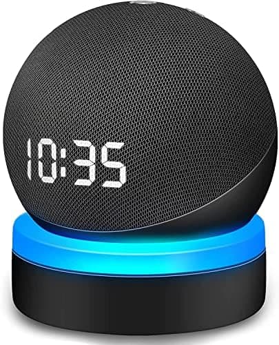 For Amazon Echo Dot 4 / Echo Dot 5 Holder with Luminescent Desktop Stand Accessories with Integrated Cable Management, No Screws Required, Speaker Rack (Amazon Echo Dot 4 / Echo Dot 5, Black) WL808 - Image 3
