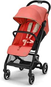 Cybex Gold Beezy Pushchair with One-Pull Harness, from Birth to Approximately 4 Years (Max. 22 kg), Compact and Ergonomic, Hibiscus Red (Red)