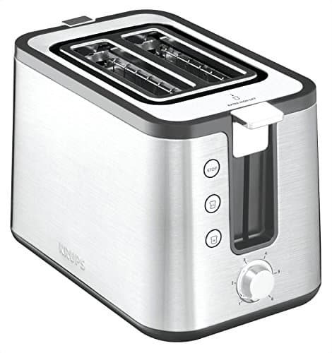 KRUPS Control Line Stainless Steel Toaster with 2 Extra Large Slots, Toaster 850 W, Extra High Lift, 6 Levels of Browning, Reheat and Defrost Function KH442D10 - Image 2