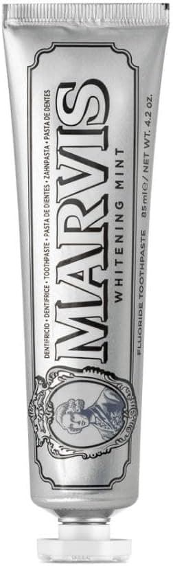 Marvis Marvis Whitening Toothpaste, Mint, 85 ml, Promotes Natural Teeth Whitening, Antiplaque Toothpaste, Long-lasting Freshness