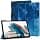 EasyAcc Case Cover Compatible with Samsung Galaxy Tab A8 10.5 Inch 2022/2021 SM-X200/ X205/ X207, Ultra Thin Protection PU Leather with Stand Function, Blue Star - Image 3