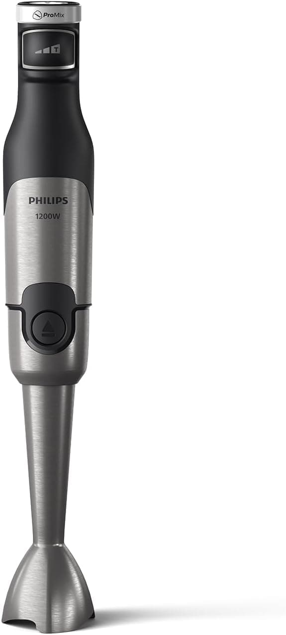 Philips Philips Série 5000 Mixeur Plongeant, Puissant Moteur de 1200 W, Technologie ProMix + SpeedTouch, Bouton à une Touche, Accessoire Processeur d'Aliments, Noir (HR2685/00)