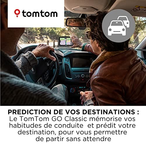 TomTom GO Classic 5 Inch Car GPS Traffic Info Warning Test Hazard Areas EU Maps Update Via WiFi Built-in Reversible Attachment Black - Image 6