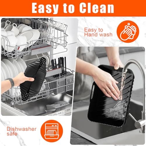 Silicone Air Fryer Mould for Ninja Double Stack SL400EU, 13pcs Silicone Air Fryer Accessories for Foodi Max Dual Zone 9.5L AF400EU, AF300EU 7.5L, Reusable, Oil-Free Fryer - Image 7