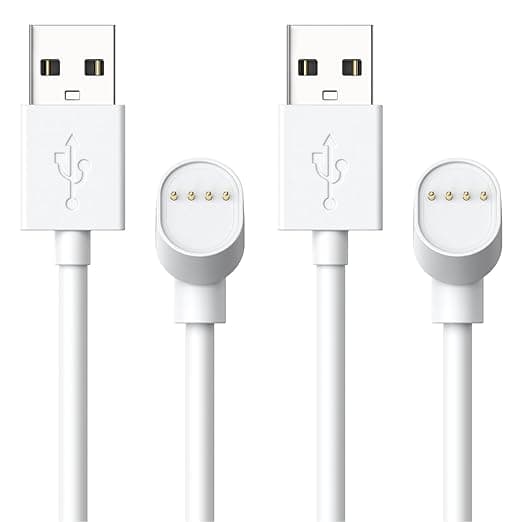 Google TUSITA Charger Compatible with Google Nest Cam 1M – Magnetic Charging Cable, 2-Piece