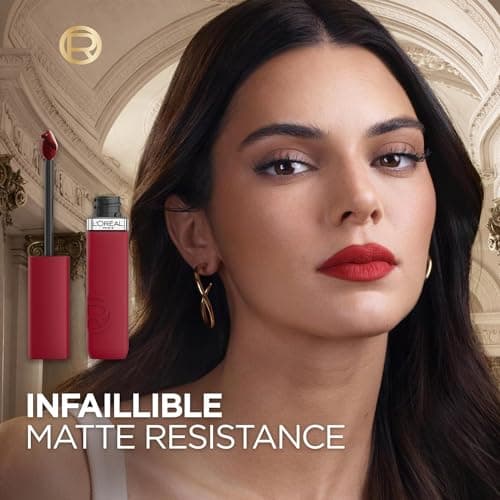 L’Oréal Paris - Coffret 3 Rouges à Lèvres Liquide Longue Tenue - Couleur Intense & Fini Mat - Sans Transfert - Infaillible Matte Resistance : Teintes (115), (120), (420) - Image 3