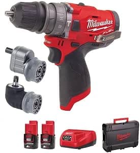 Milwaukee - FUEL 12 V Li-Ion 2.0 Ah 37 Nm impact drill with removable chuck - M12 FPDXKIT-202X, Other