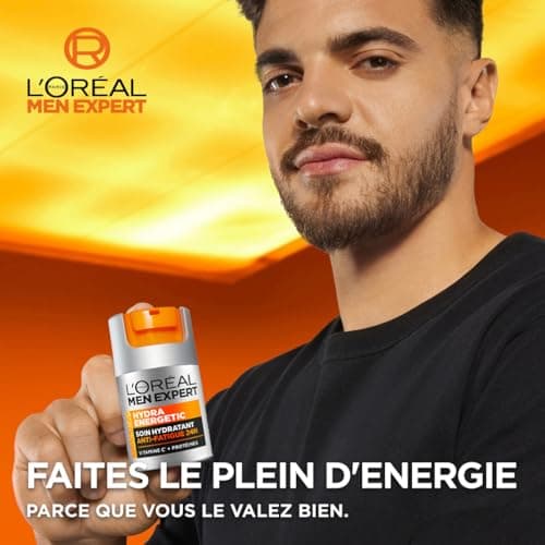 L'Oréal Men Expert - 24H Anti-Fatigue Moisturizing Cream for Men - 5 Actions - Hydra Energetic - 50 ml - Image 3