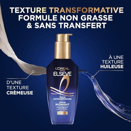 L'Oréal Paris - Night Hair Serum for Dry Hair - Nutrition & Transfer Free - Precious Camellia Oil - Elseve Extraordinary Oil - 100ml - Image 6