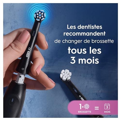 Oral-B Pack of 8 Gentle Care Replacement Brushes, Authentic, Black, Softest Brushing, Suitable for Sensitive Gums, Toothbrush for Oral B iOS Electric Toothbrushes, Cardboard - Image 6