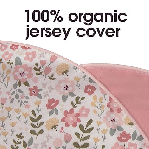 Chicco Boppy Ergonomic Cushion for Breastfeeding or Feeding Bottle with Pink and White Flowers Design - Image 6