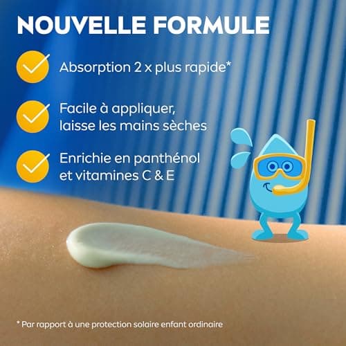 NIVEA SUN Lait solaire Protect & Play Enfants FPS 50+ Format voyage (1 x 50 ml), Crème solaire résistante à l’eau, Protection anti UV formulée pour la peau des enfants - Image 6
