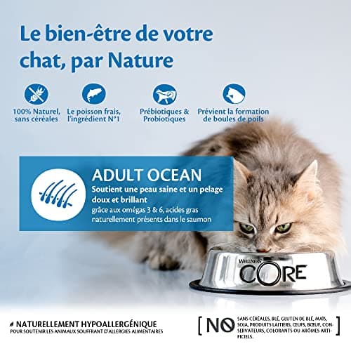 Wellness CORE Ocean 1.75 kg, Salmon/Tuna – Grain Free, Natural, Hypoallergenic, High Protein, High Fish Content, Healthy Skin & Shiny Coat - Image 4