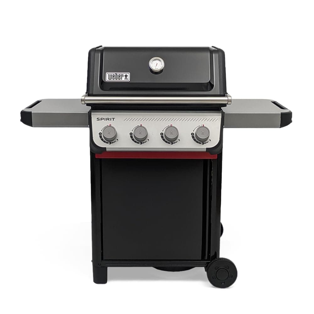 Weber Weber Spirit E-410/4 Burner Gas Grill, Durable Wheels, Heat Retaining Even Grill, Cooking Surface 51 x 46 cm, Compatible with Works Side Rails, Black/Silver