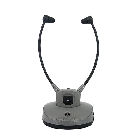 Wireless TV Watching Headphones - Seniors or Hearing Loss, 30m Range, Tone Clarity, Left-Right Balance, 2.4GHz, Optical/RCA/3.5mm for Samsung LG Sony TV - Image 1