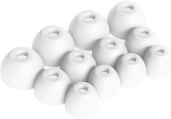 Okuli 12 x Silicone Earbuds for Sony WF-C500 Headphones Earphones in White - Image 1