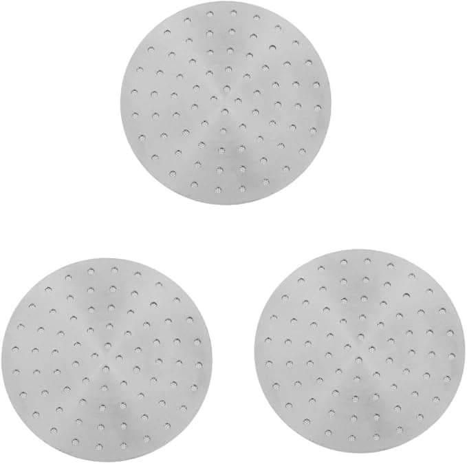 TEHAUX 3 Pièces Filtre à Café Acier Inoxydable Écran Maille Réutilisable pour Machine Expresso et Facile à Nettoyer Filtration pour Usage à Domicile ou Au Bureau - Image 1