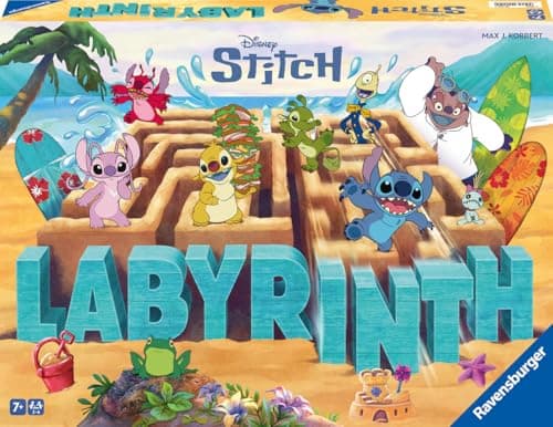 Ravensburger - Stitch Maze - Board and Strategy Game - Disney Lilo & Stitch Maze Game - Family - 2-4 Players from 7 Years Old - Board Game - 24684 - Image 2