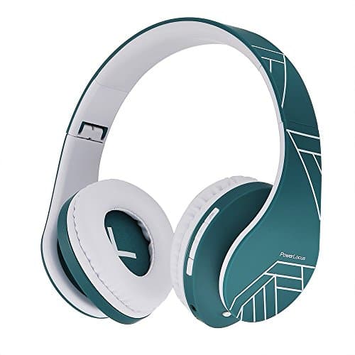 PowerLocus Bluetooth Headphones, Foldable Wireless Wired Stereo Audio Headset with Built-in Microphone, Micro SD/TF, FM for iPhone/Wiko/Samsung/iPad/PC (Blue) - Image 4