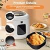 2 Pieces Flat Silicone Air Fryer, Reusable Silicone Mould for Air Fryer, Airfryer Silicone Mould, For Russel Hobbs XXL 4L, Philips NA229/00 4.2L, Philips NA320/00 4.2L (Black) - Image 5