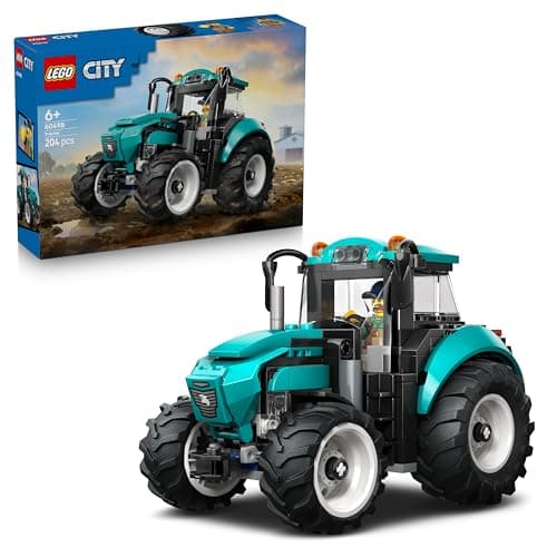 LEGO City Le Tracteur - Jouet de Construction - Maquette de Véhicule de Ferme avec Minifigurine de Fermier - Idée de Cadeau d'anniversaire pour Garçon dès 6 Ans & Fans de Mécanique 60498 - Image 3