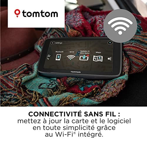 TomTom GO Classic 5 Inch Car GPS Traffic Info Warning Test Hazard Areas EU Maps Update Via WiFi Built-in Reversible Attachment Black - Image 4