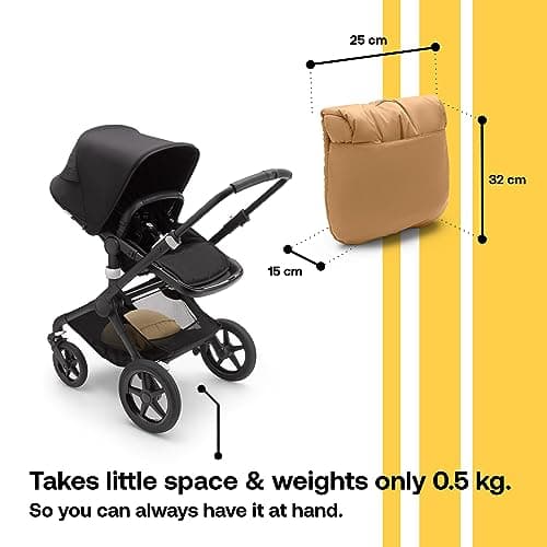 Bugaboo Footmuff - Essential Accessory for Pushchairs, Water and Weather Resistant, Comfortable for Toes, Warm and Breathable in Taupe Desert - Image 8