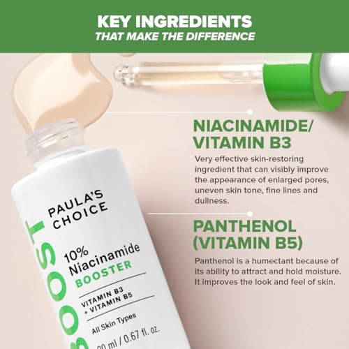 Paula's Choice 10% Niacinamide BOOSTER Sérum Visage - Réduit Pores Dilatés, les Taches Brunes & Imperfections - avec Allantoine - Tous Types de Peaux - 20 ml - Image 6