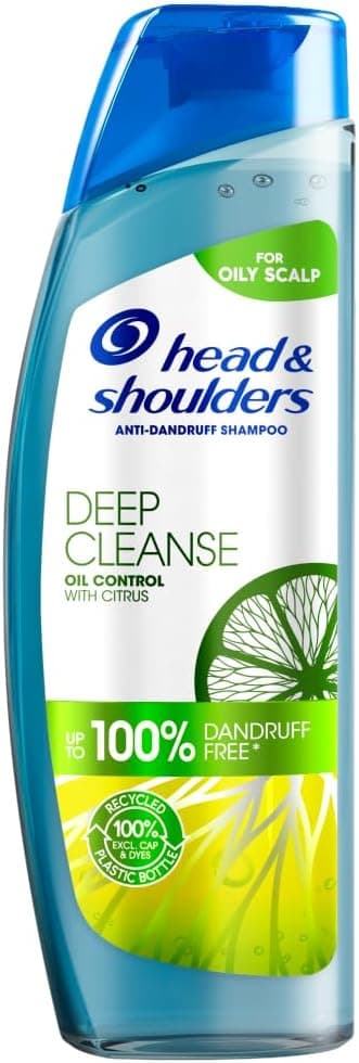 Head & Shoulders Clarifying Shampoo for Oily Hair, Anti Dandruff Shampoo, Eliminates Scalp Build-Up, Deep Cleansing Shampoo for Men and Women, Protection - Image 1