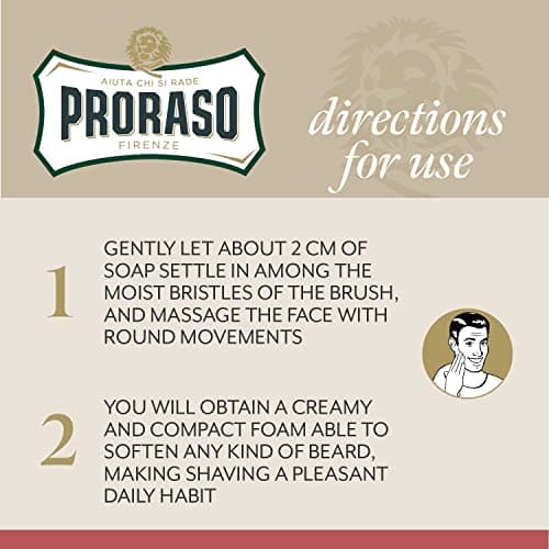 Proraso | Nourishing Tube Shaving Cream for Hard Beards (150ml) - Protective Shaving Cream with Sandalwood Oil & Shea Butter - Image 4