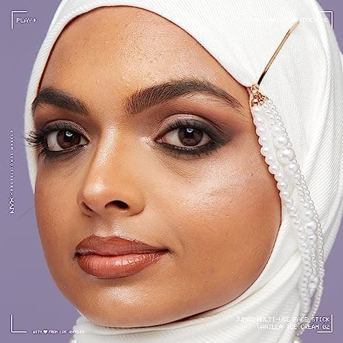 NYX Professional Makeup Jumbo Multi-Use Face Stick Highlighter Pencil, Intense Colour, Multi-Use Highlighter Pencil with Care Oils, Colour: Vanilla Ice Cream (02) - Image 5