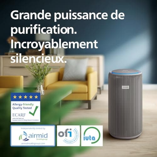PHILIPS PureProtect Smart Air Purifier Series 3200 - HEPA Filter and Activated Carbon Filter, CADR 500 m³/h for 130 m² Space, Ultra-Quiet and Energy Efficient (AC3210/12) - Image 6