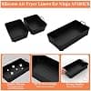 Air Fryer Mould, Air Fryer Accessories for Ninja Foodi Flexdrawer 10.4L AF500EU, 3-Piece Set, Silicone Mat for Fryer, Ninja Air Fryer Mould, Air Fryer Accessories - Image 5