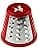 Large Red Grater for Kitchen Preparation Small Appliances Moulinex - Image 3
