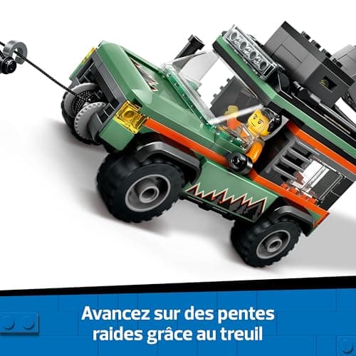 LEGO City The Truck 4x4 Off-Road Construction Set for Boys and Girls Aged 6 and Above Includes Adventurer Minifigure and Accessories - Fun Birthday Gift 60447 - Image 4