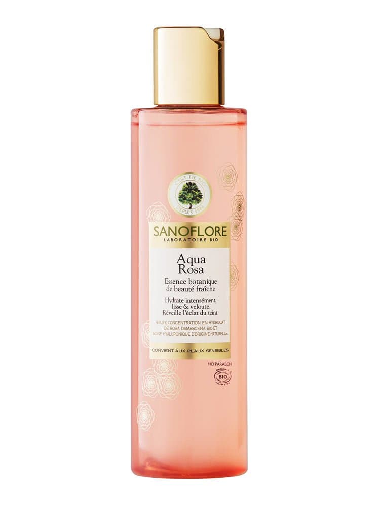Sanoflore Aqua Rosa Essence Botanique Hydratation Intense Bio – Lotion Visage Rose de Damas & Acide Hyaluronique – Peaux Sensibles – 48h d’hydratation & Teint Éclatant - 200 ml - Image 6