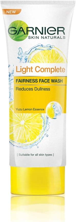 Garnier Skin Naturals Light Fairness Face Wash - Pure Lemon Essence - 50ml - Image 1