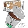 Refillable and Reusable Espresso Capsule Compatible for Nespresso Coffee Machine (2 Units) Coffee Pod to Fill in Permanent Stainless Steel Metal Zero Waste - Image 3