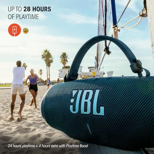 JBL Charge 6, Portable Wireless Bluetooth Speaker, 28 Hours Battery Life, IP68 Waterproof, Dust and Shock Resistant, JBL Pro Sound with AI Sound Boost, Auracast Multi-Speaker Connection, Blue - Image 5