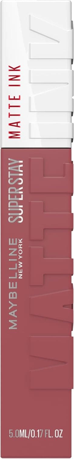 Maybelline New-York – Rouge à Lèvres Mat Liquide – Longue Tenue – Superstay Matte Ink – Teinte : Soloist (140), 5 ml - Image 1