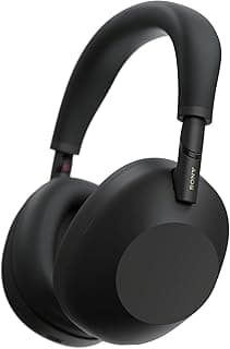 WH-1000XM6 Wireless Bluetooth Headphones with Noise Cancellation, Signature High-Resolution Sound, Ultimate Comfort, Foldable Design, Durable Case, 30 Hour Battery, iOS and Android - Black