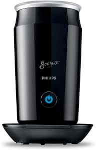 Philips SENSEO - Milk Twister - Hot and Cold Milk Frother, for 2 Cappuccinos, Non-Stick Coating, Black (CA6500/60)