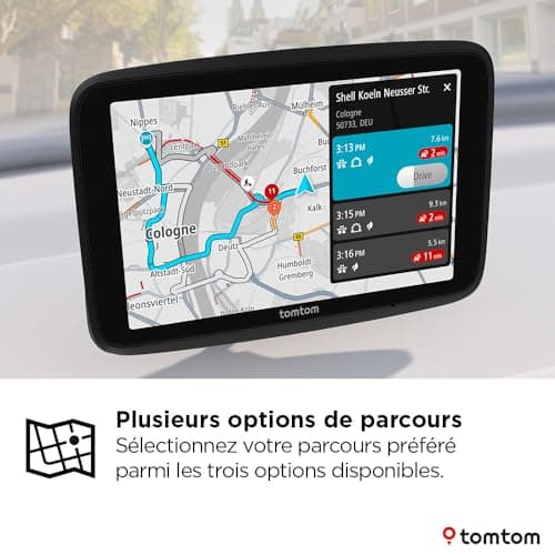 TomTom GO Advanced Car GPS (6 Inch Traffic Information, Test of Hazard Zones, World Map, Updates via Wi-Fi, Lane Change Guide, Visual Markers, Reversible Mounting) - Image 6