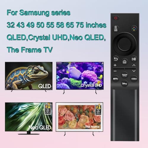 Universal Remote Control for Samsung TV, Remote Control Replacement for Samsung Crystal QLED OLED Curved HDTV 4/8K UHD, Curved Shape, Smart TV Series. - Image 4