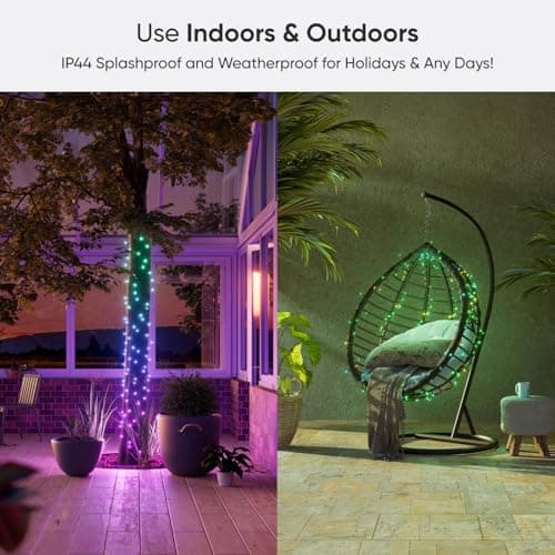 Nanoleaf Guirlande Lumineuse Connectée 24M avec Modes de Noël, 300 LEDs RGB IC Adressables, Intérieur & Extérieur, Musique Sync, Matter over WiFi, App Voix Contrôle (Alexa Apple Google Home) Salon - Image 7